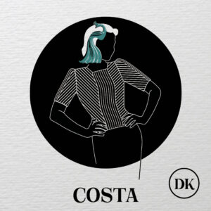 Costa blouse knitting pattern dansk