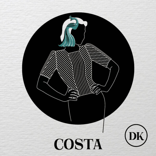 Costa blouse knitting pattern dansk