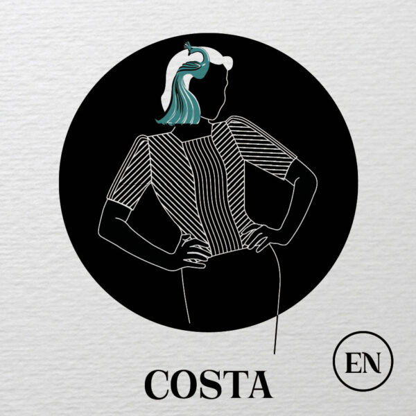 Costa blouse knitting pattern english