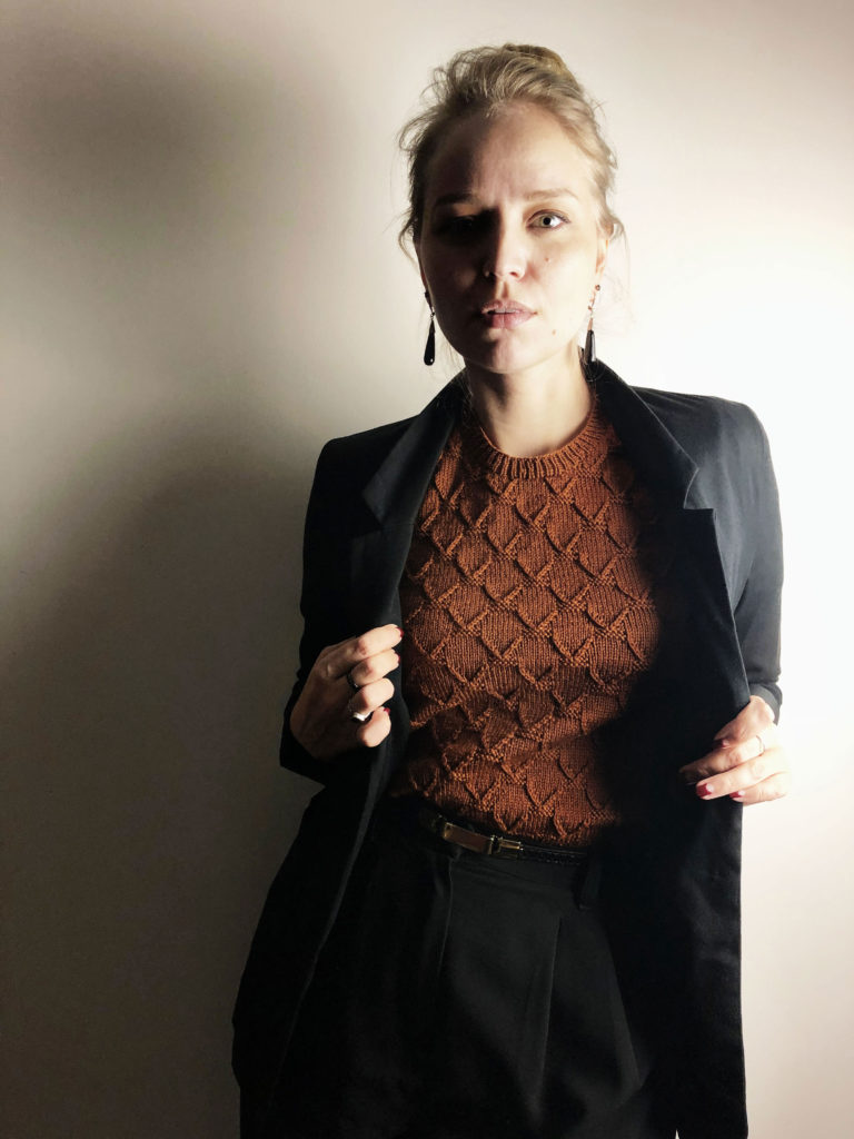 Maille blouse knitting pattern