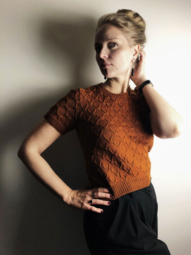 Maille blouse knitting pattern