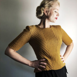 Costa blouse knitting pattern