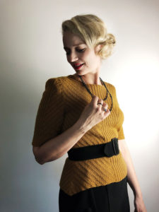Costa blouse knitting pattern