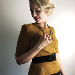 Costa blouse knitting pattern