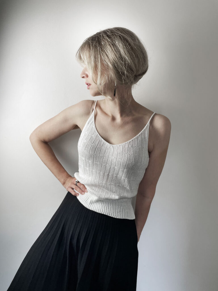 Aestas top knitting pattern