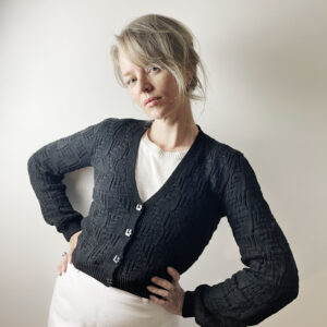Foliata cardigan knitting pattern