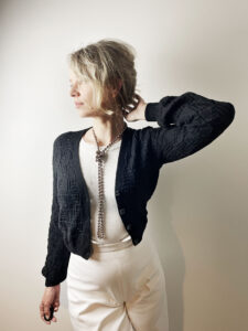 Foliata cardigan knitting pattern