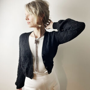 Foliata cardigan knitting pattern