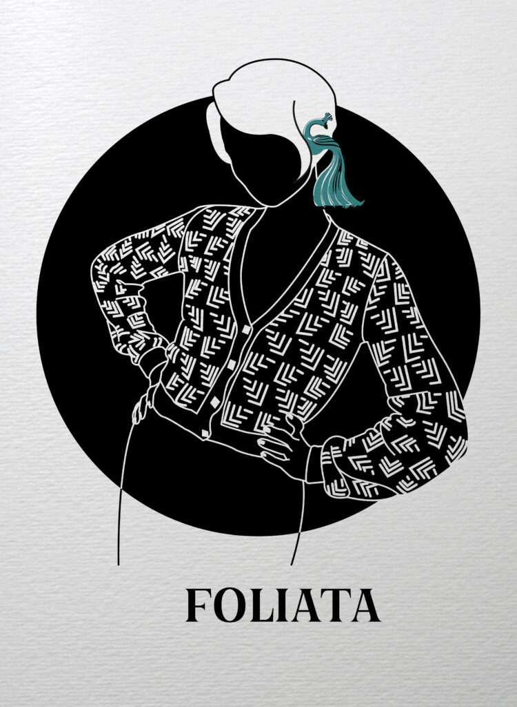 Foliata cardigan knitting pattern
